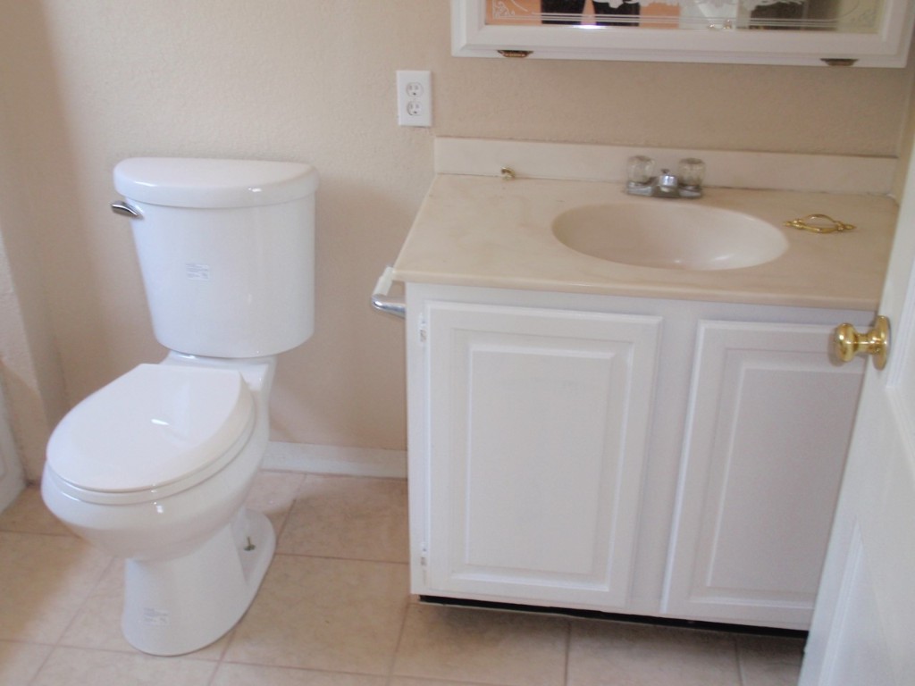 111 Branch View Drive Kyle, TX 78640 - Photo 27 of 27 a bathroom with a sink a toilet and a mirror