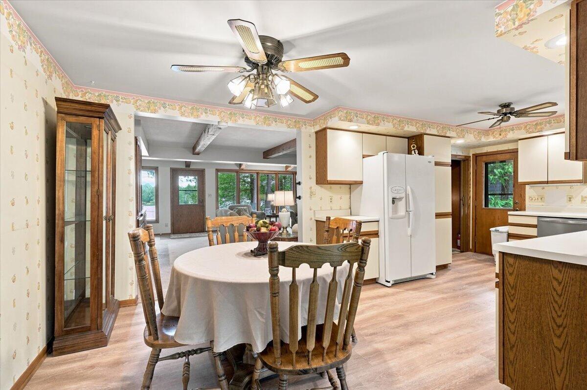 N7295 Ridge Road Plymouth, WI 53073 - Photo 16 of 70 Eat in Kitchen flows from living rm