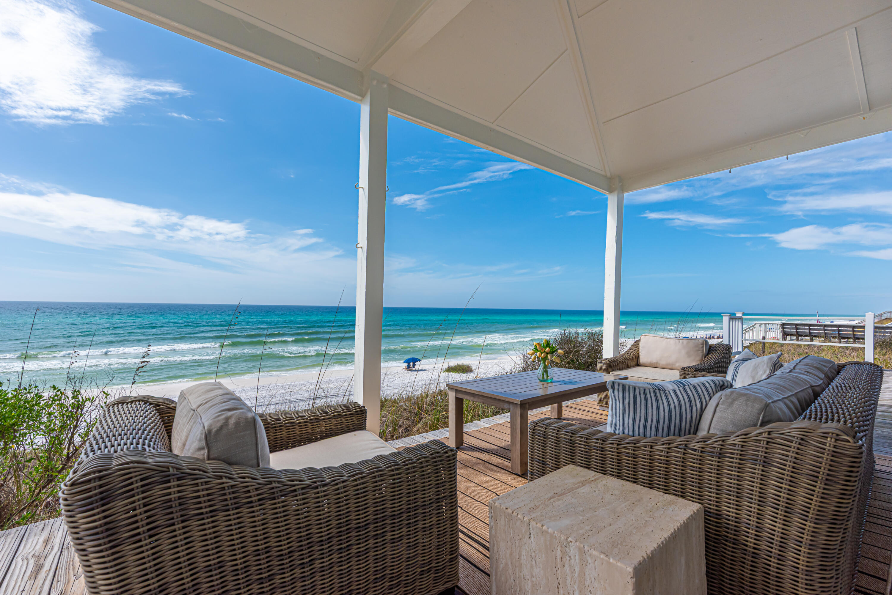 4731 West County Highway 30A Santa Rosa Beach, FL 32459 - Photo 18 of 44 a balcony with furniture and city view