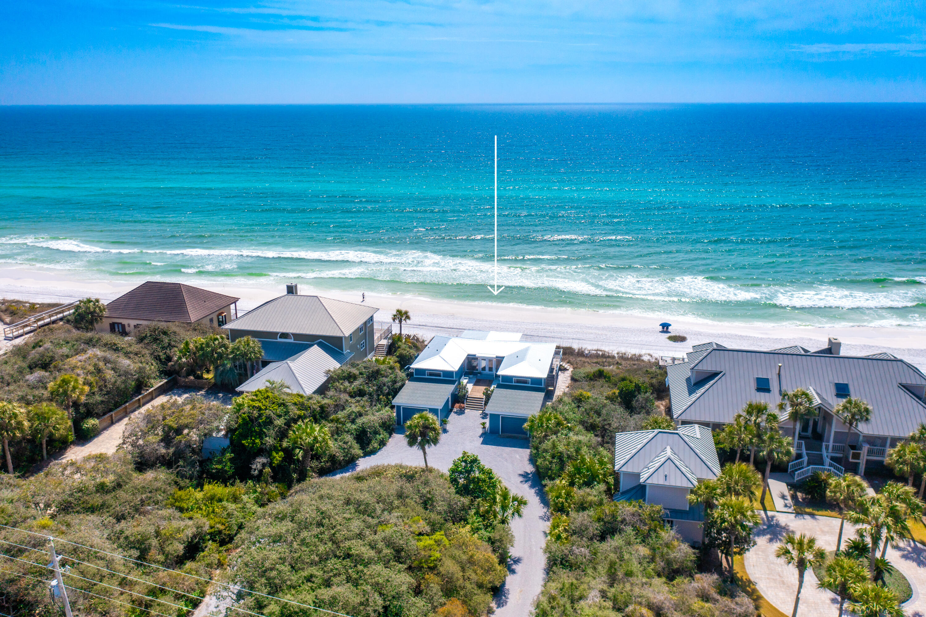 4731 West County Highway 30A Santa Rosa Beach, FL 32459 - Photo 40 of 44 an aerial view of a house with a yard