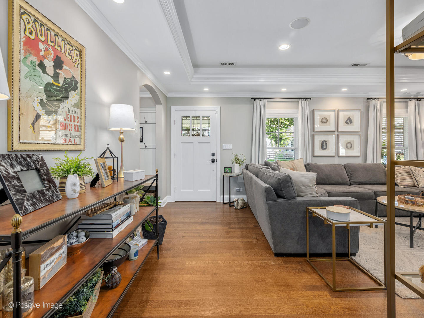 448 West Vallette Street Elmhurst, IL 60126 - Photo 3 of 30 a living room with furniture and wooden floor