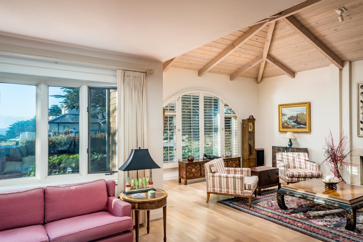 3011 Cormorant Road Pebble Beach, CA 93953 - Photo 13 of 37 a living room with furniture and a large window