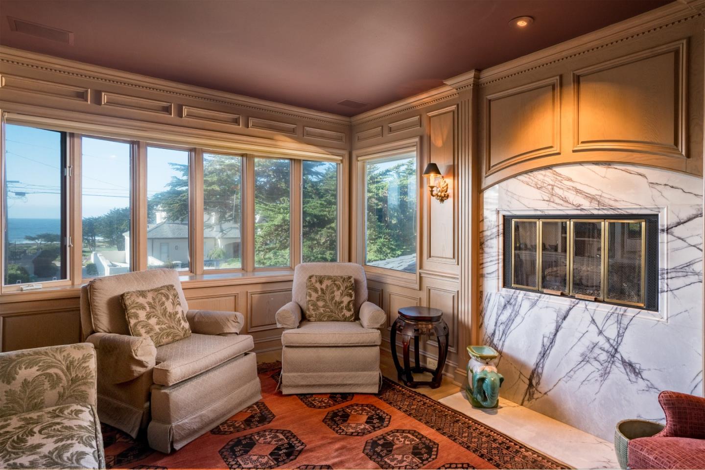 3011 Cormorant Road Pebble Beach, CA 93953 - Photo 6 of 37 a living room with furniture and a large window