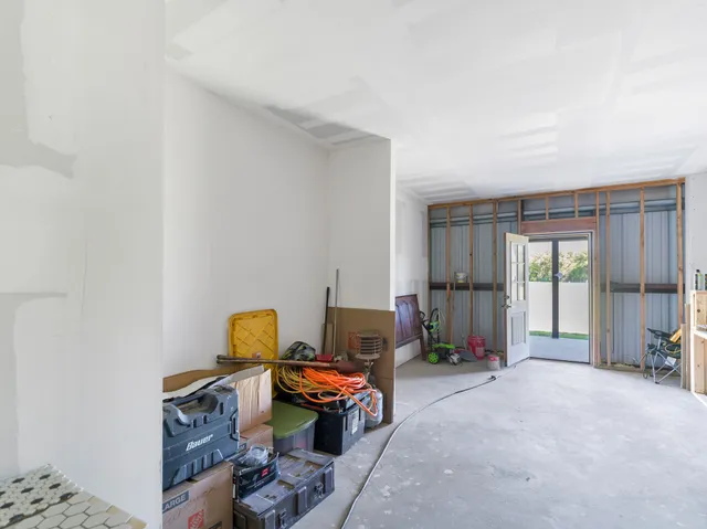 a view of an empty room