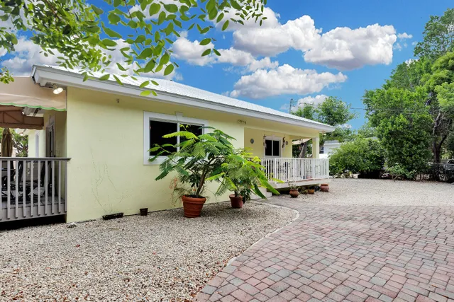 a view of a house with patio