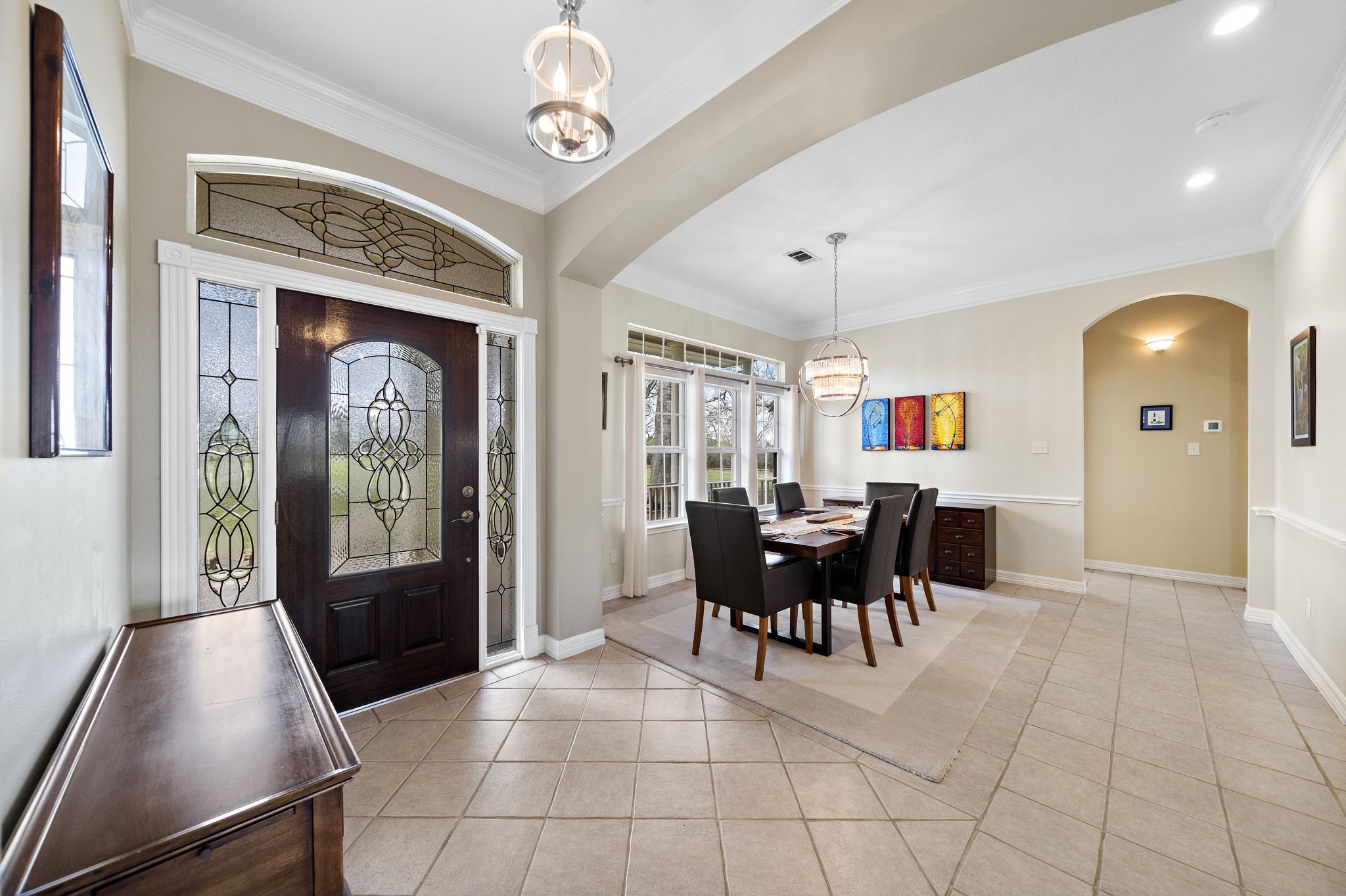 32540 Courtney Road Navasota, TX 77868 - Photo 11 of 50 Dining Area with a view of the front acreage, and open to the living area