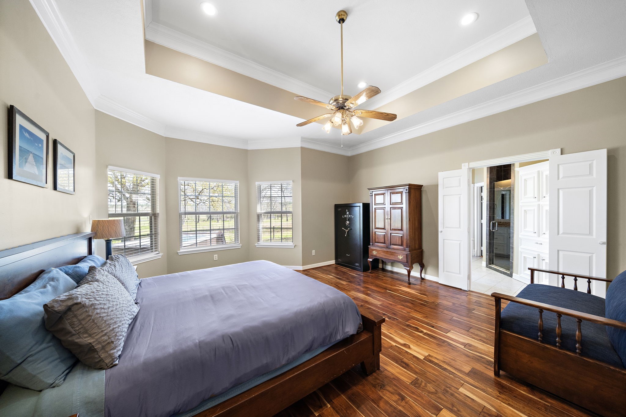 32540 Courtney Road Navasota, TX 77868 - Photo 19 of 50 Primary Bedroom with a stunning view!