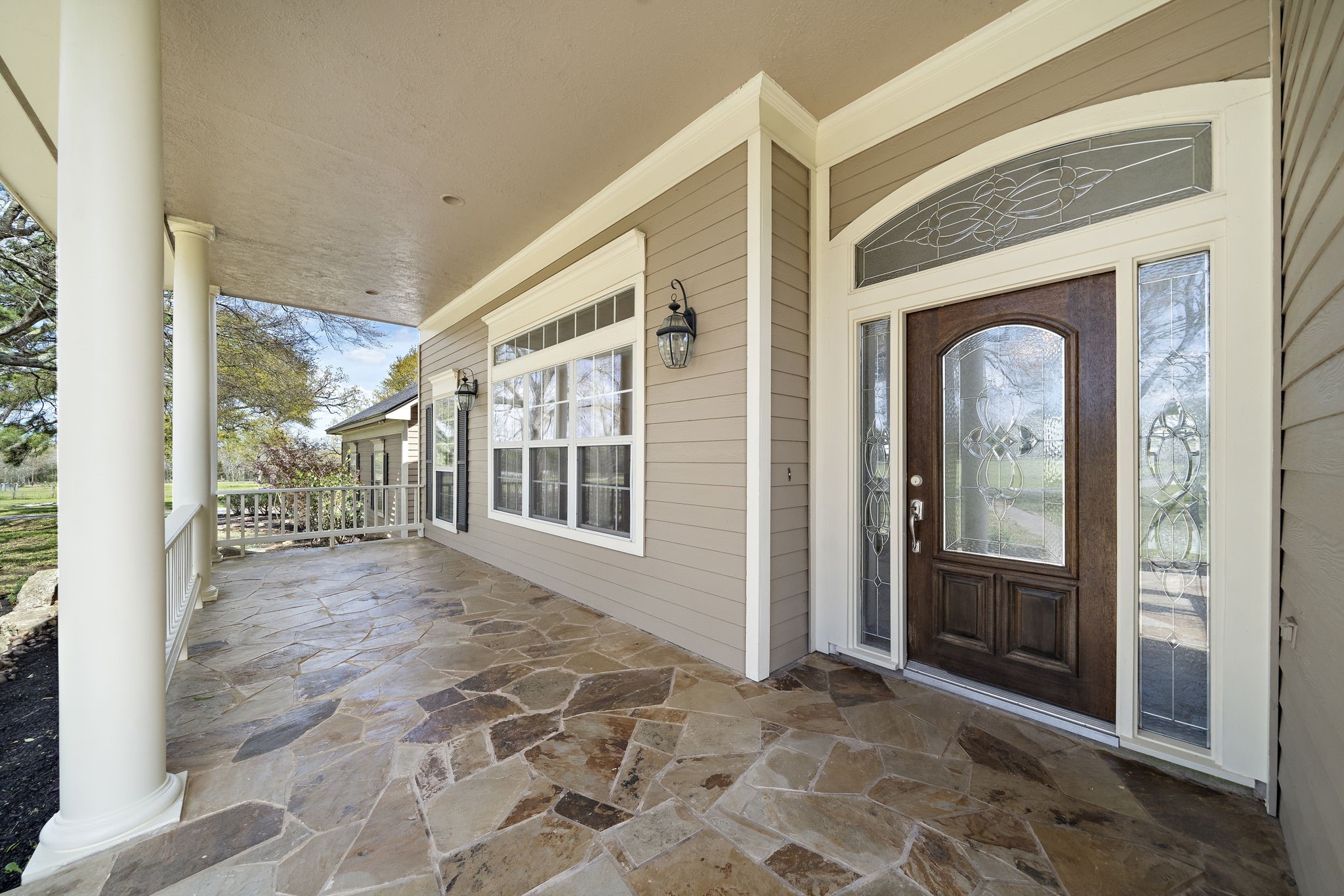 32540 Courtney Road Navasota, TX 77868 - Photo 9 of 50 Front porch with a view of the expansive front acreage