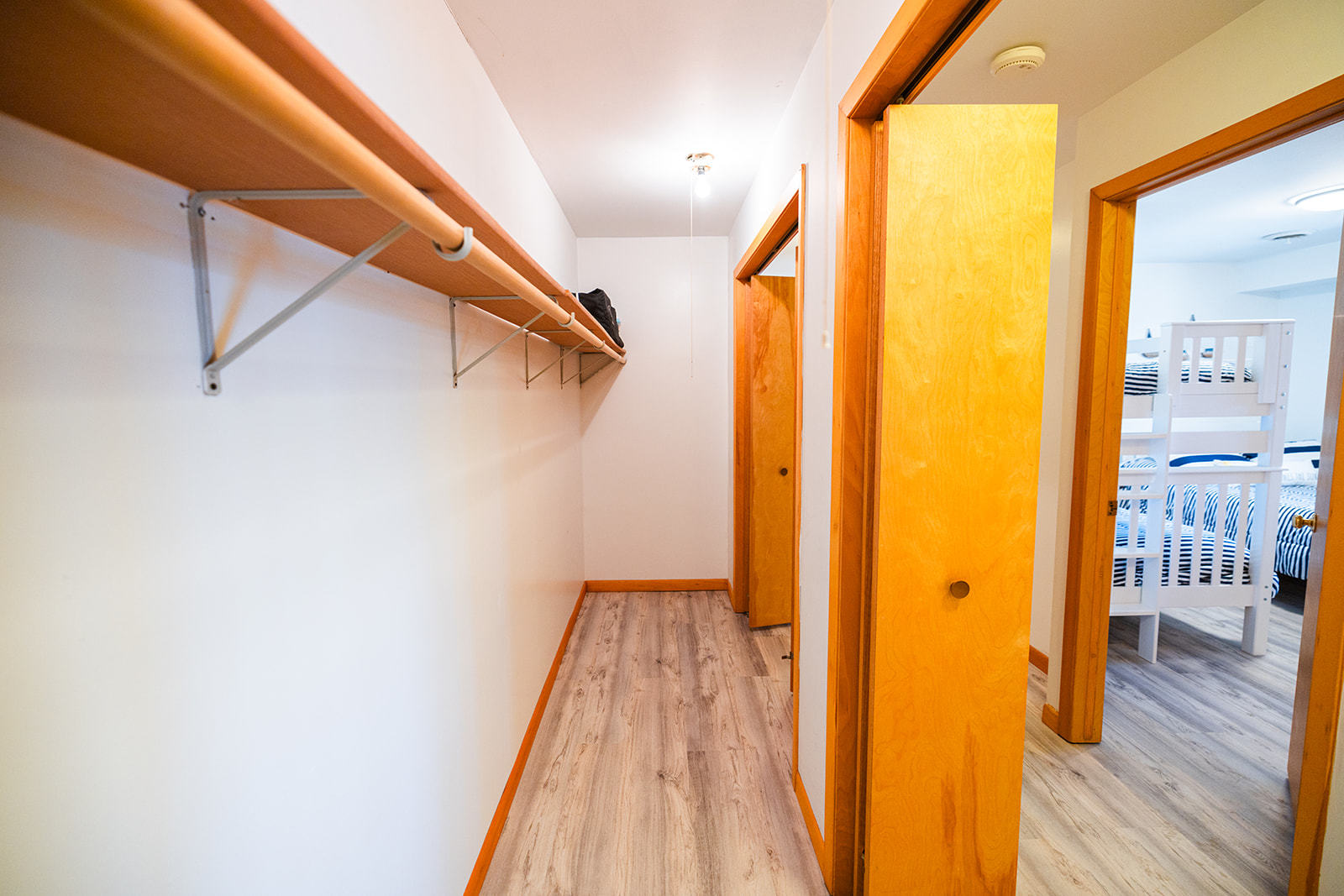 147 Lake Thunderbird Drive Putnam, IL 61560 - Photo 38 of 50 a view of a hallway with wooden floor and staircase