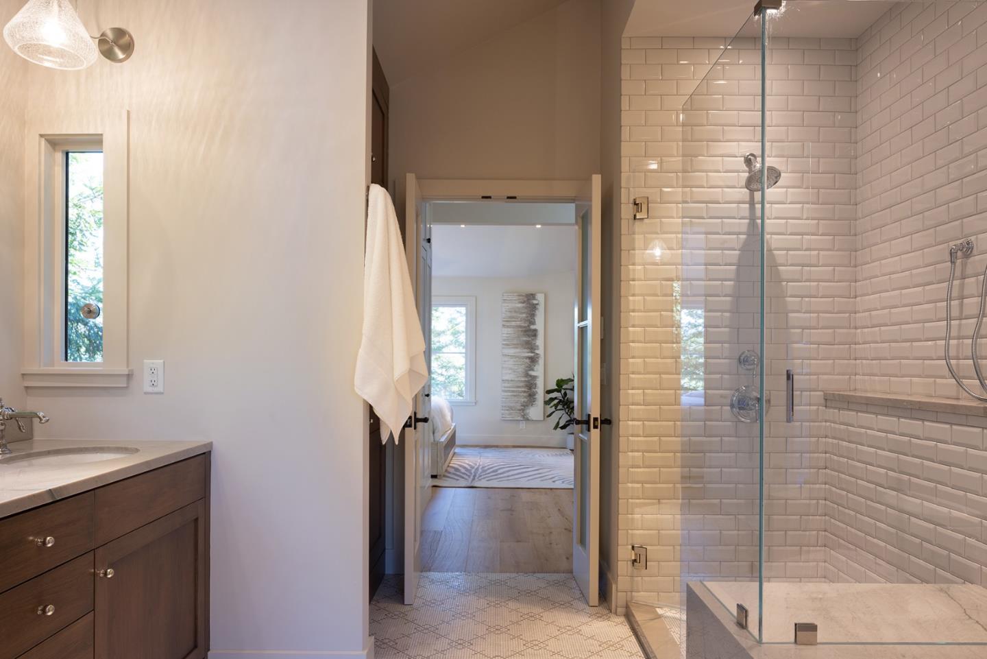 4 Oak Knoll Way Carmel, CA 93923 - Photo 36 of 49 a bathroom with a shower and a sink