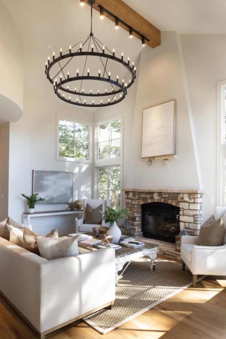 4 Oak Knoll Way Carmel, CA 93923 - Photo 7 of 49 a living room with furniture a fireplace and a table