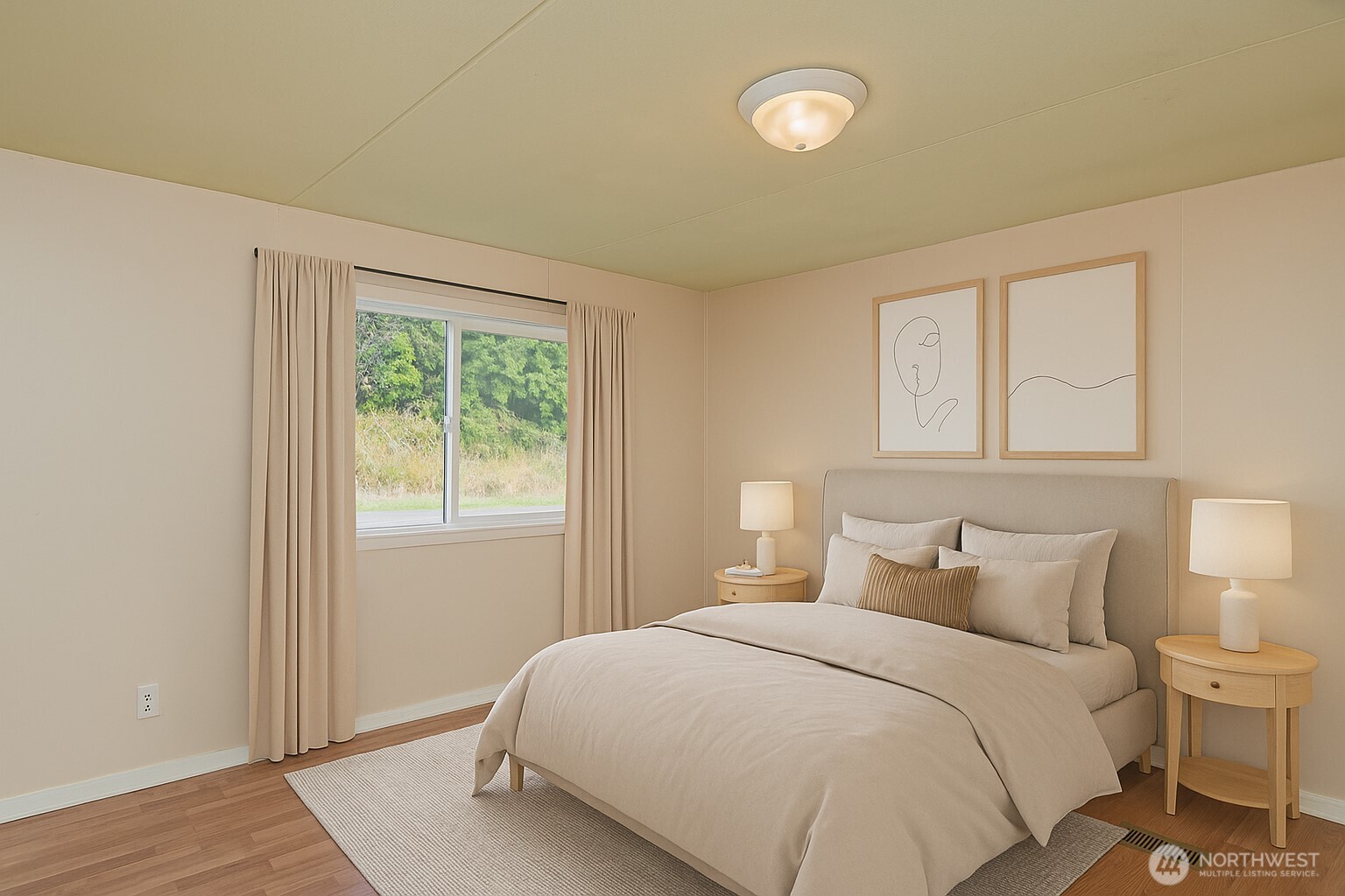 5541 Bayvue Road Blaine, WA 98230 - Photo 7 of 14 a bedroom with a bed and a window