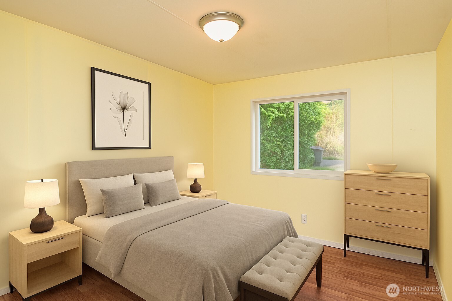 5541 Bayvue Road Blaine, WA 98230 - Photo 8 of 14 a bedroom with a bed and a window