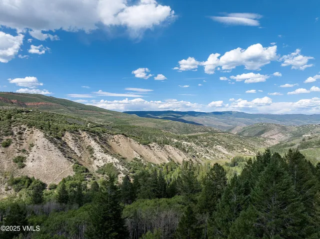 a view of a lake with houses