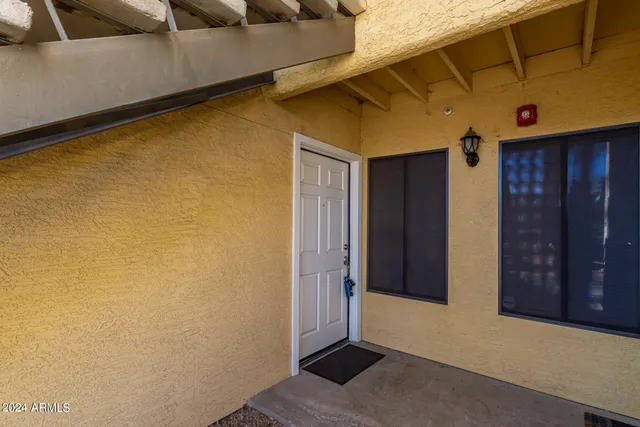 a view of front door