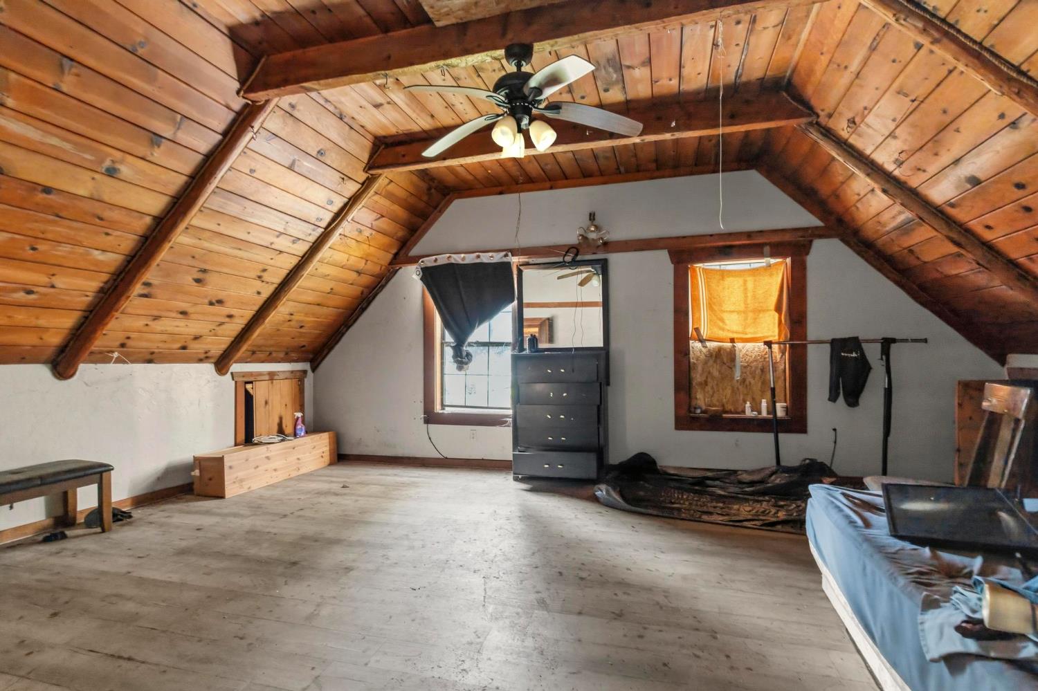 13887 La Porte Road Strawberry Valley, CA 95981 - Photo 19 of 37 a view of an empty room with a fireplace