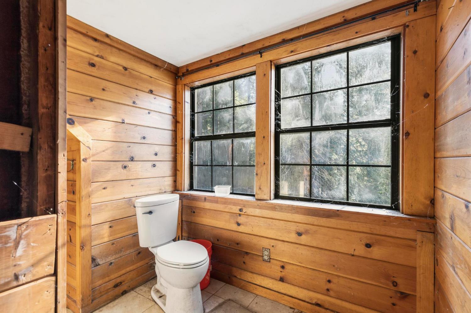 13887 La Porte Road Strawberry Valley, CA 95981 - Photo 24 of 37 a bathroom with a toilet sink and a shower