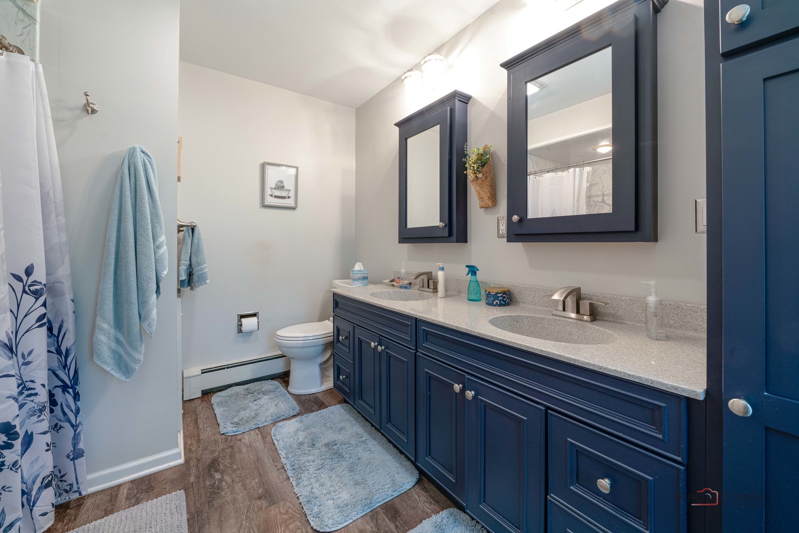 820 Black Partridge Road McHenry, IL 60051 - Photo 21 of 34 a bathroom with a granite countertop sink mirror and toilet