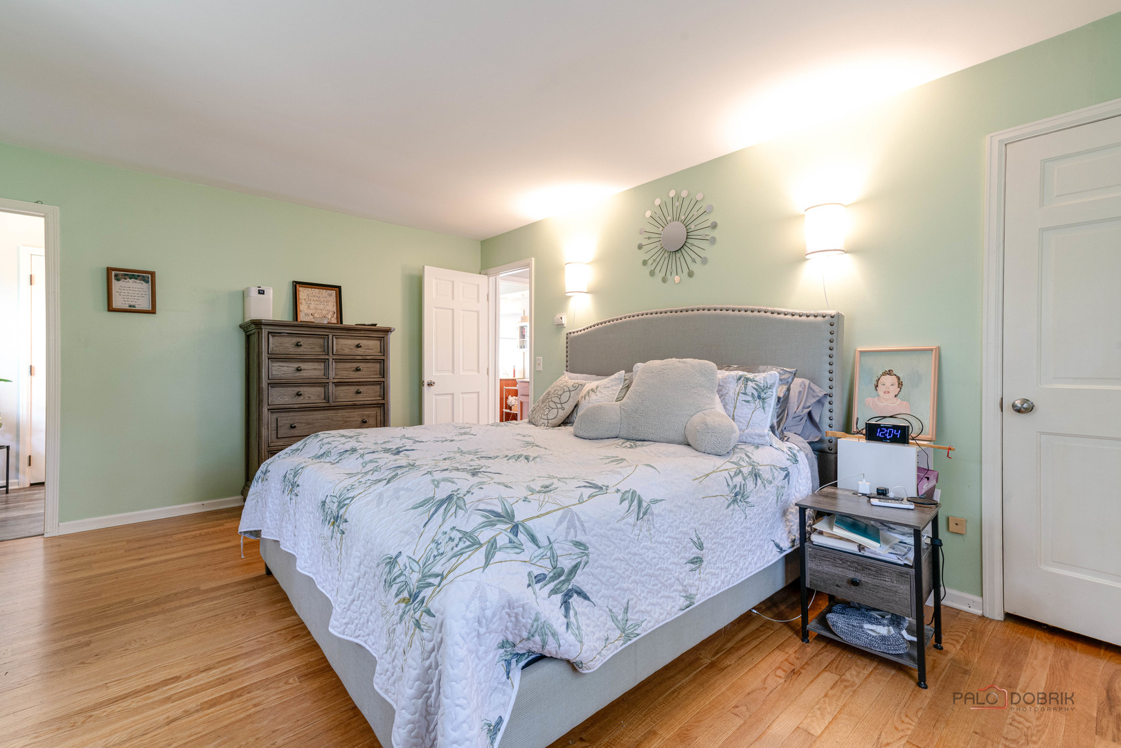 820 Black Partridge Road McHenry, IL 60051 - Photo 23 of 34 a bedroom with bed and wooden floor