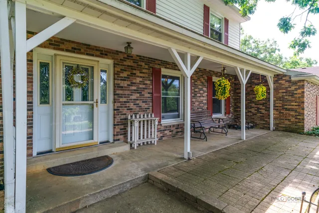 a front view of a house