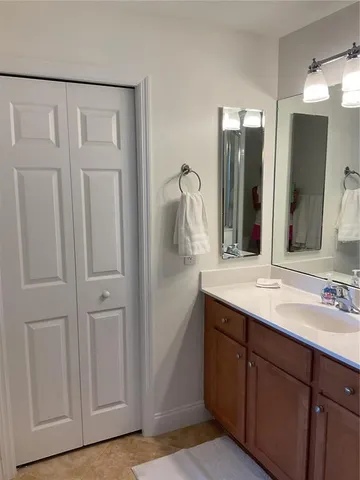 a balcony view with a couch