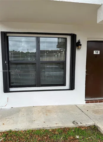 a view of wooden door