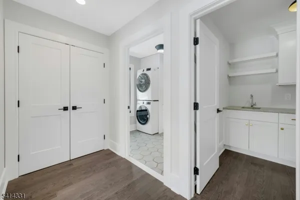a view of a bathroom with a shower