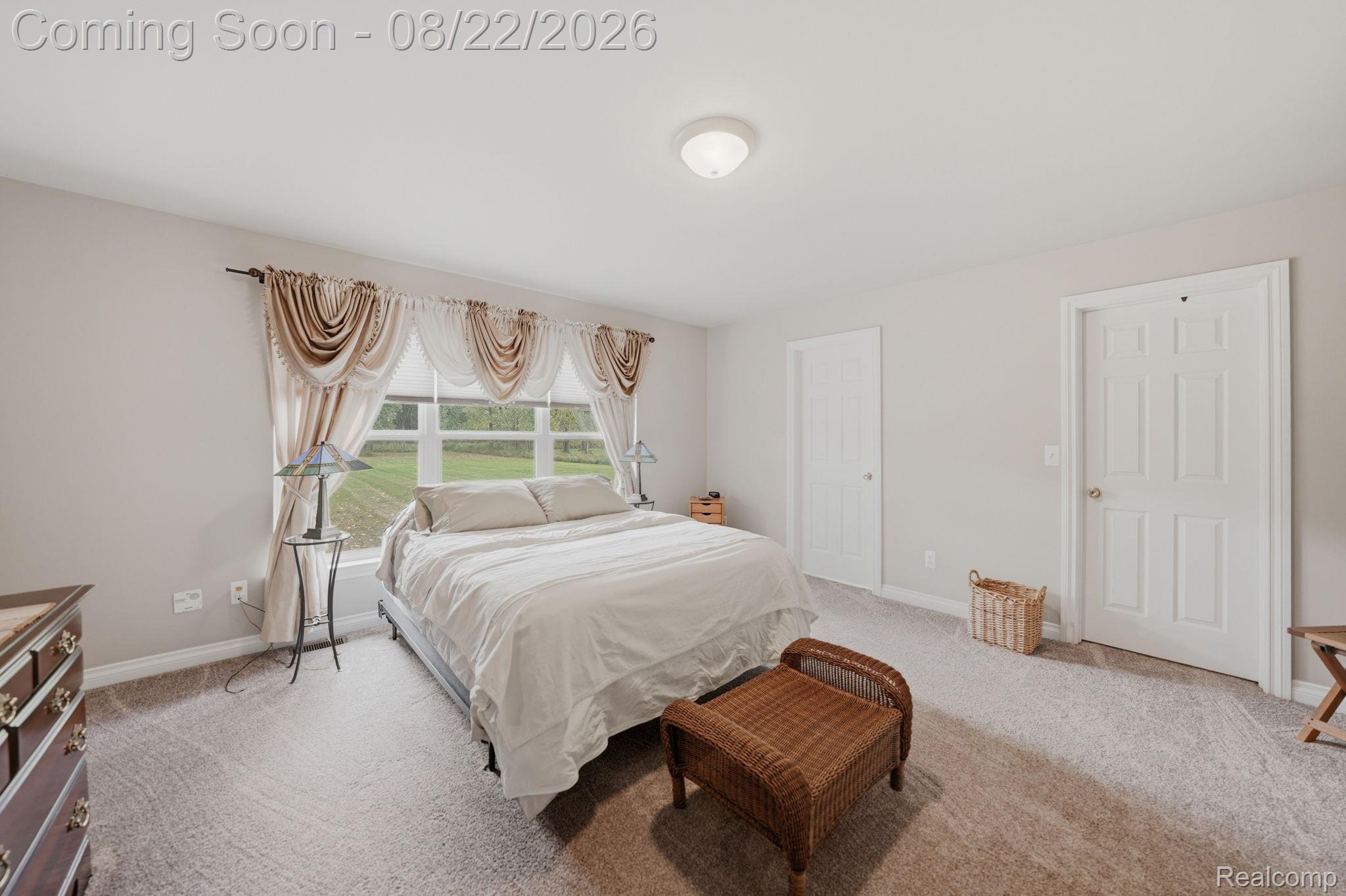 1301 Palms Road Columbus, MI 48063 - Photo 28 of 51 White walls, carpet flooring, a large window, and multiple panel doors