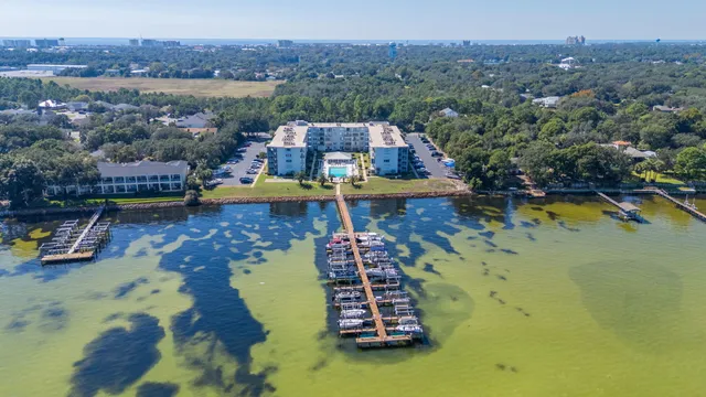 a view of a city with ocean view