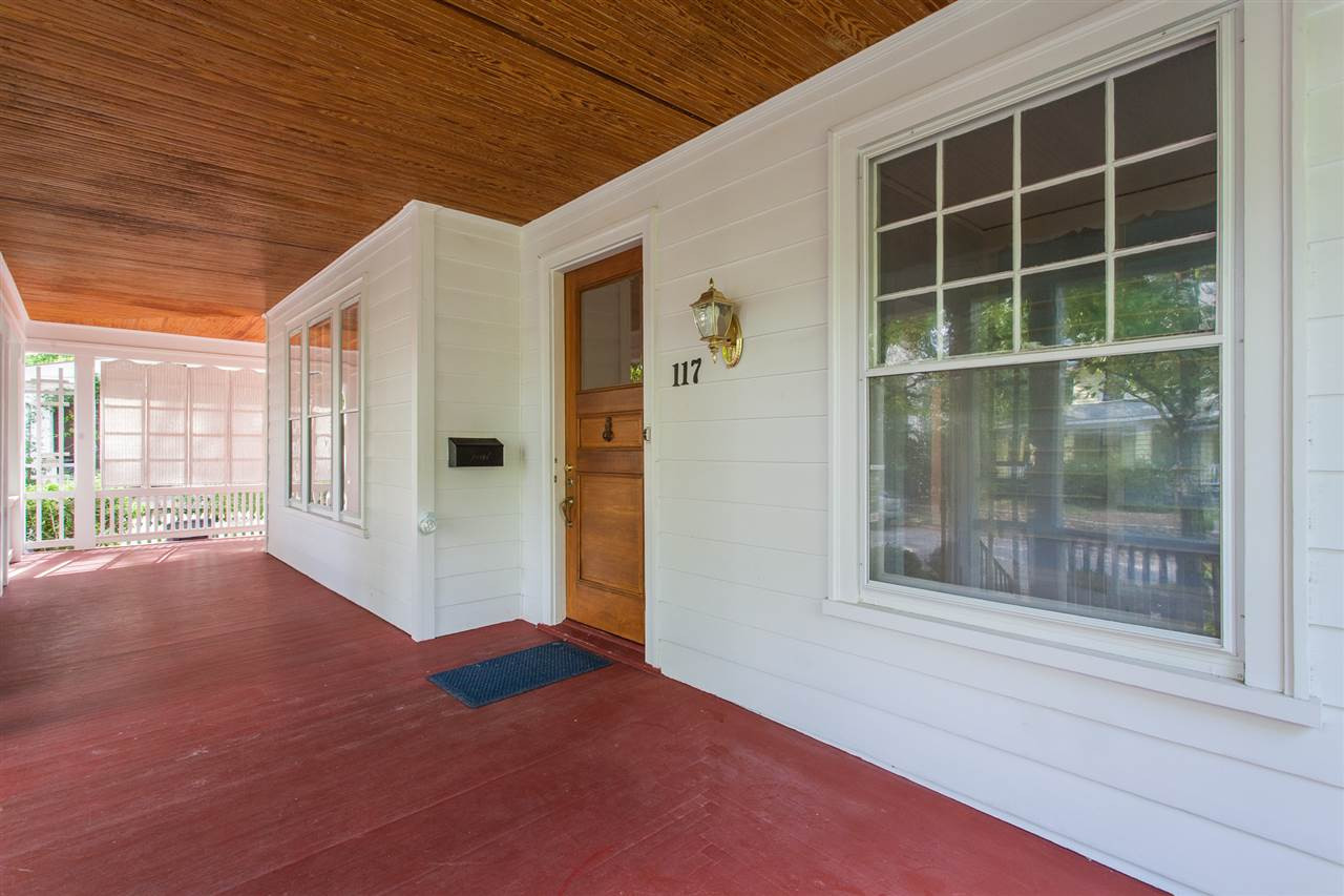 117 Forest Road Raleigh, NC 27605 - Photo 3 of 30 Bead Board Ceiling and a Beautiful Wood Front Door Expansive Front Porch