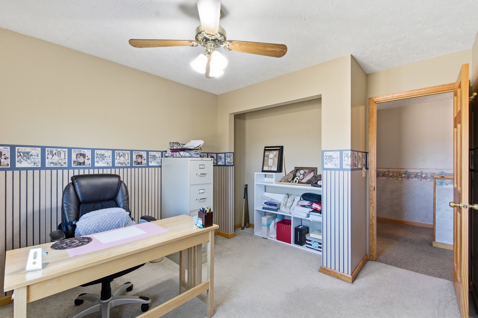 2216 North 2929th Road Marseilles, IL 61341 - Photo 24 of 49 a bedroom with furniture and a chandelier