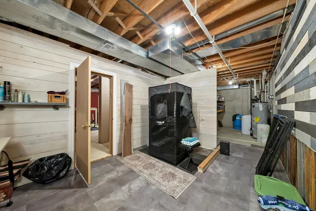 a view of a house with swimming pool and porch