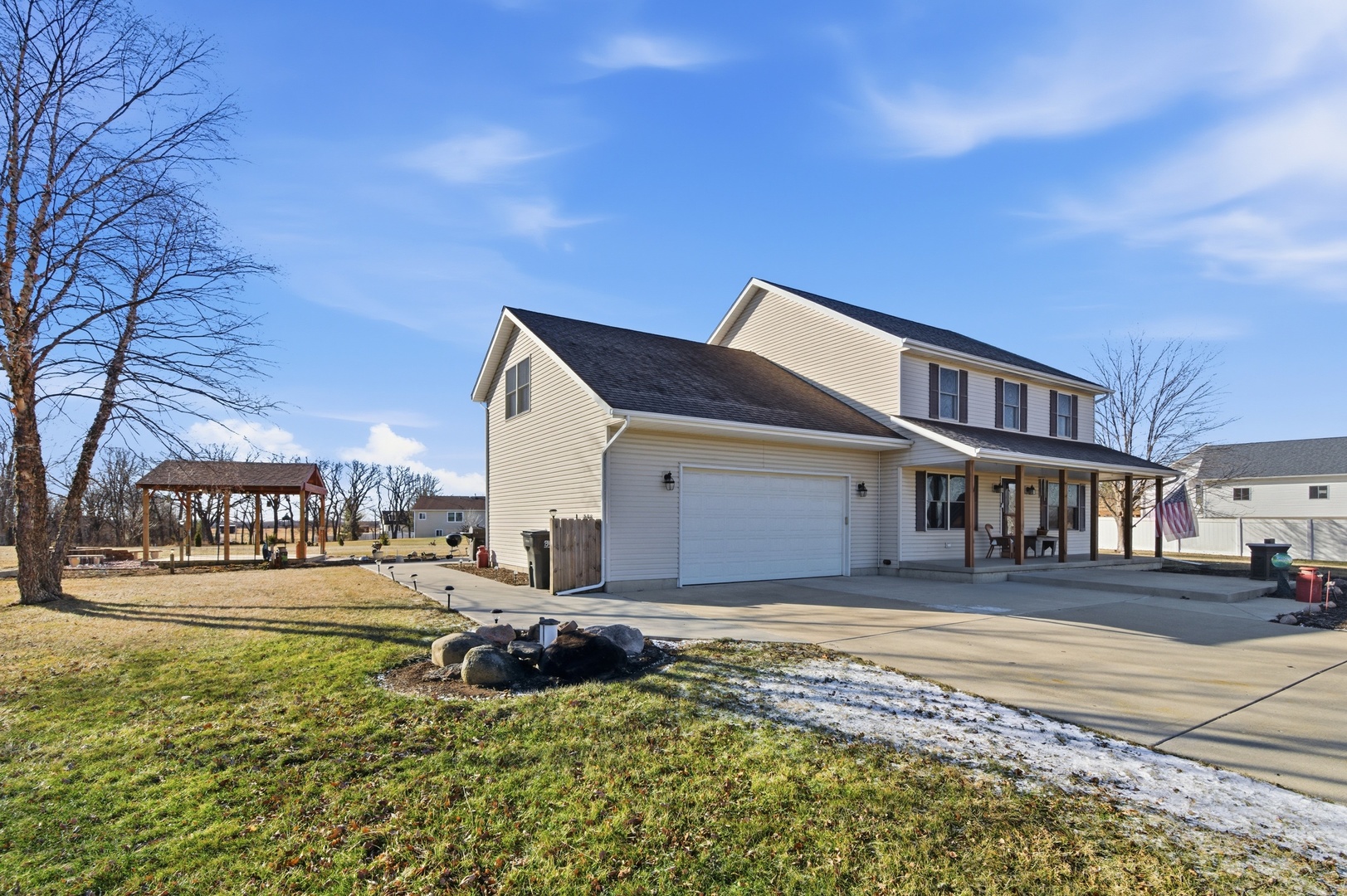 2216 North 2929th Road Marseilles, IL 61341 - Photo 39 of 49 a front view of a house with a yard