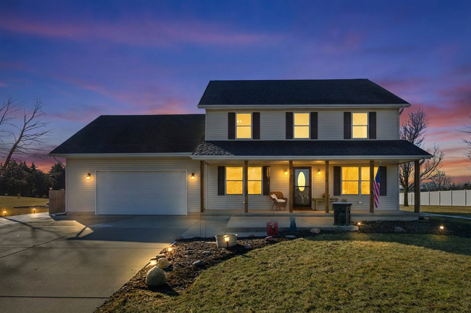 2216 North 2929th Road Marseilles, IL 61341 - Photo 41 of 49 a front view of a house with a yard