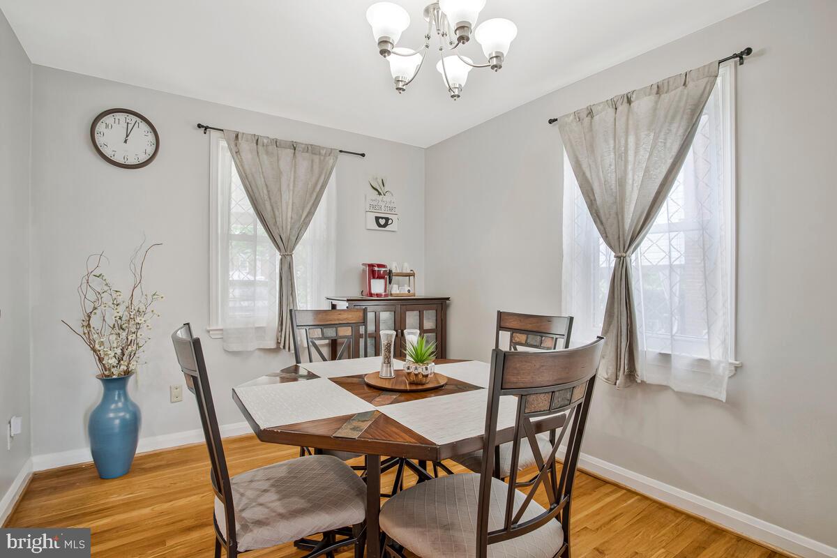 7215 Conley Street Baltimore, MD 21224 - Photo 11 of 38 a view of a dining room with furniture window and wooden floor