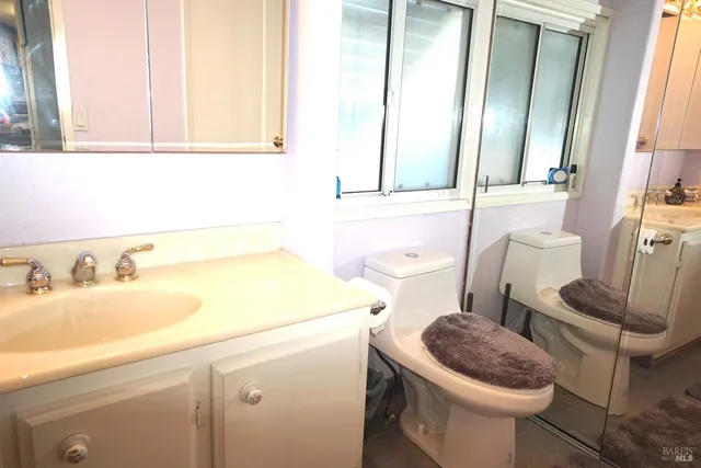 a bathroom with a sink and a toilet