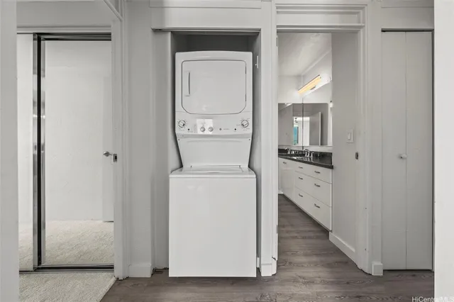 a view of storage and utility room