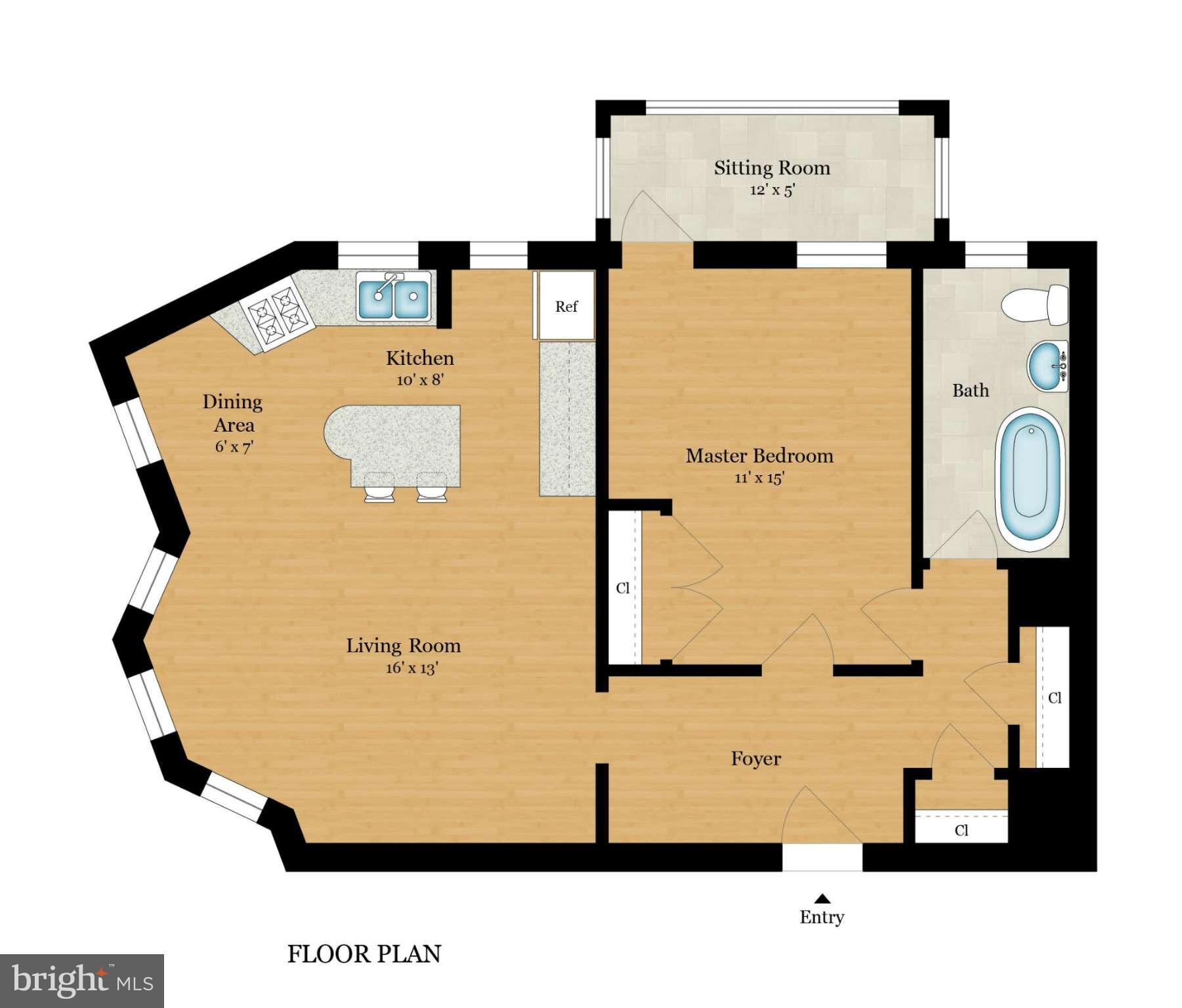 2605 Adams Mill Road Northwest, Unit 2 Washington, DC 20009 - Photo 30 of 30 a picture of a bathroom with a sink and mirror