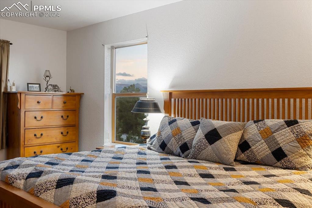 123 Maroon Lake Circle Divide, CO 80814 - Photo 33 of 47 a bedroom with a bed and a window