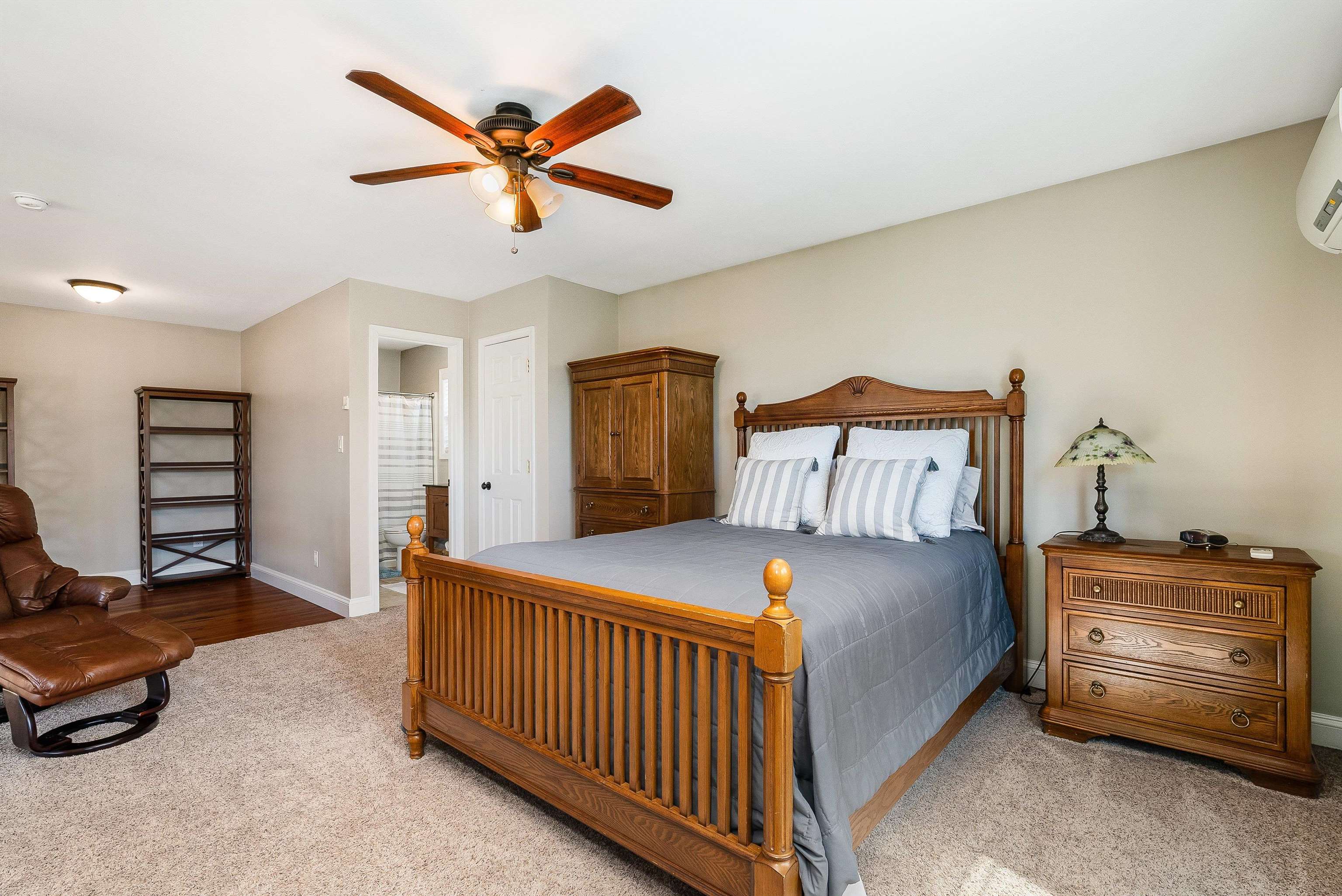 920 Wagon Shop Road Middlebrook, VA 24459 - Photo 20 of 75 a bedroom with a bed and a ceiling fan