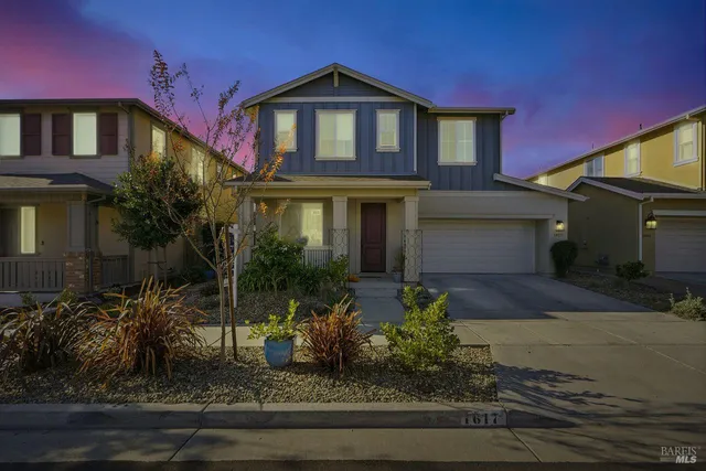 a front view of a house