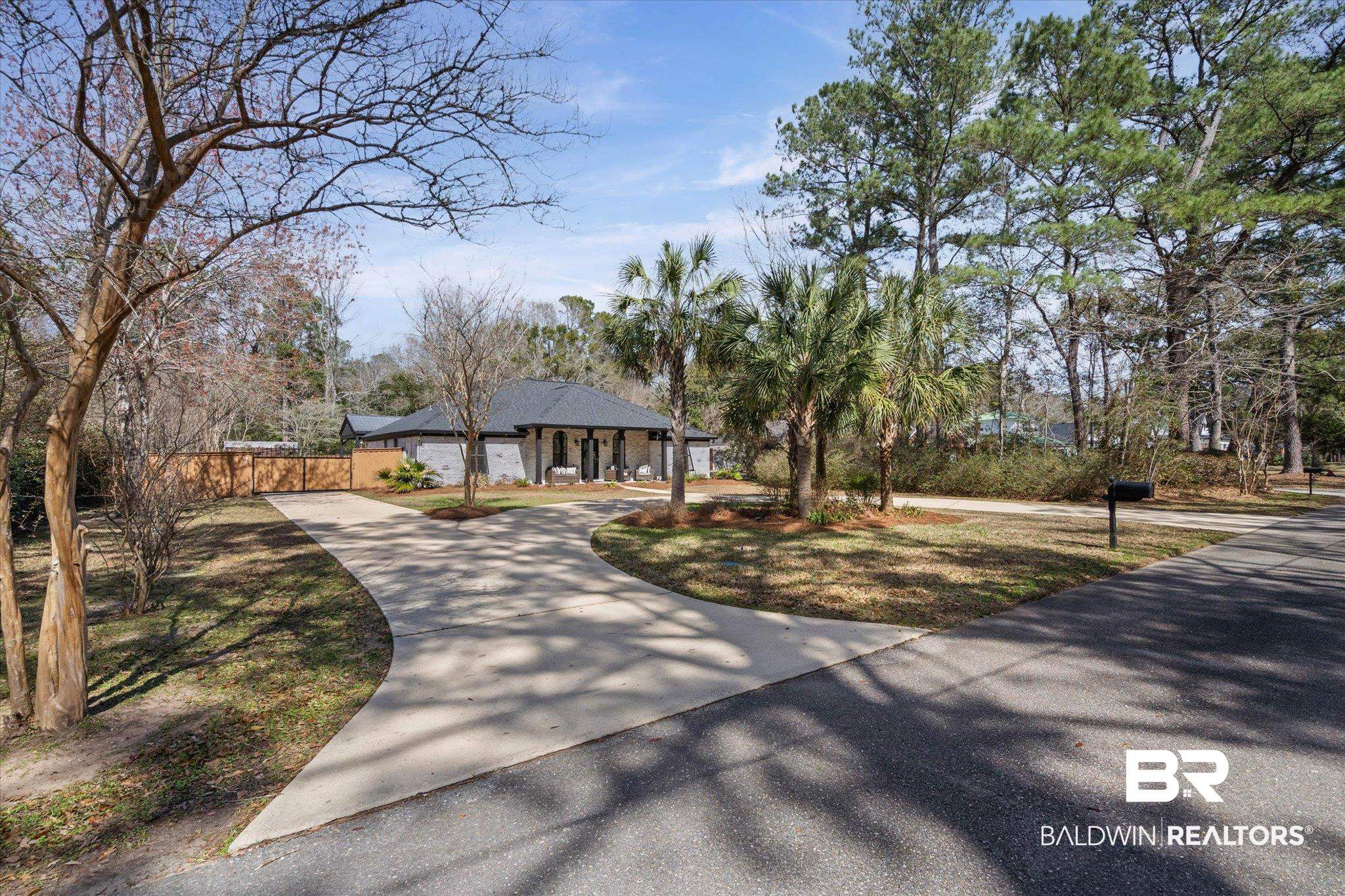 3216 Bay Booster Club Road Theodore, AL 36582 - Photo 31 of 46 View of front of property with curved driveway