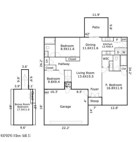$300,000 | 215 Woodbine Terrace, Burgaw, NC 28425