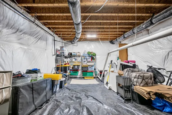 a view of storage and utility room