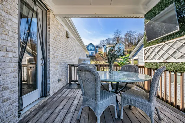 a view of balcony and deck
