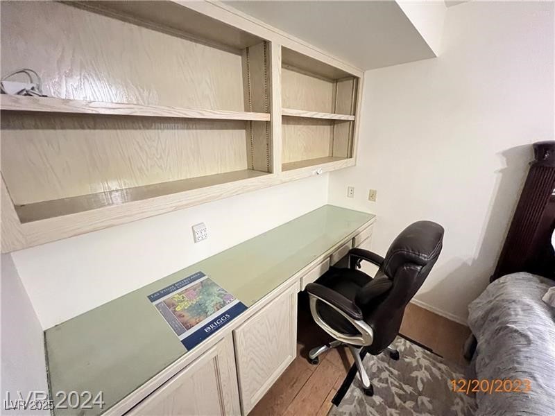 9436 Quail Ridge Drive Las Vegas, NV 89134 - Photo 16 of 17 Office area featuring wood finished floors