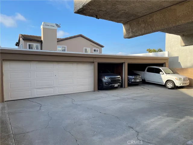 a view of a car garage