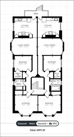 a view of a city street lined with tall buildings