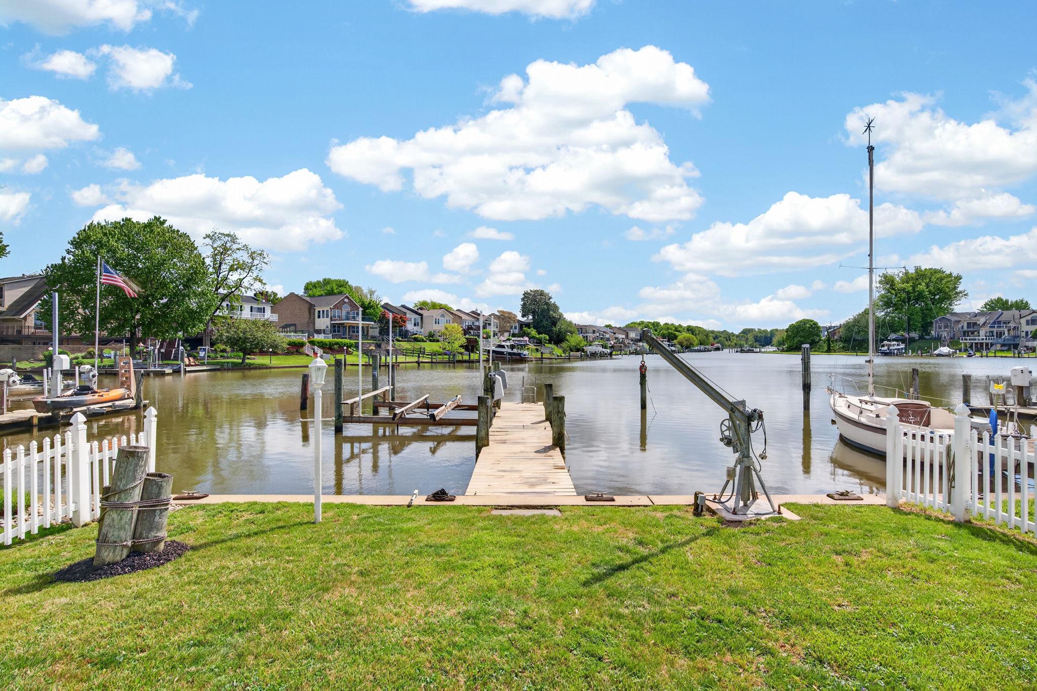 45 Old Sound Road Joppa, MD 21085 - Photo 47 of 62 With a private pier and watercraft hoist.
