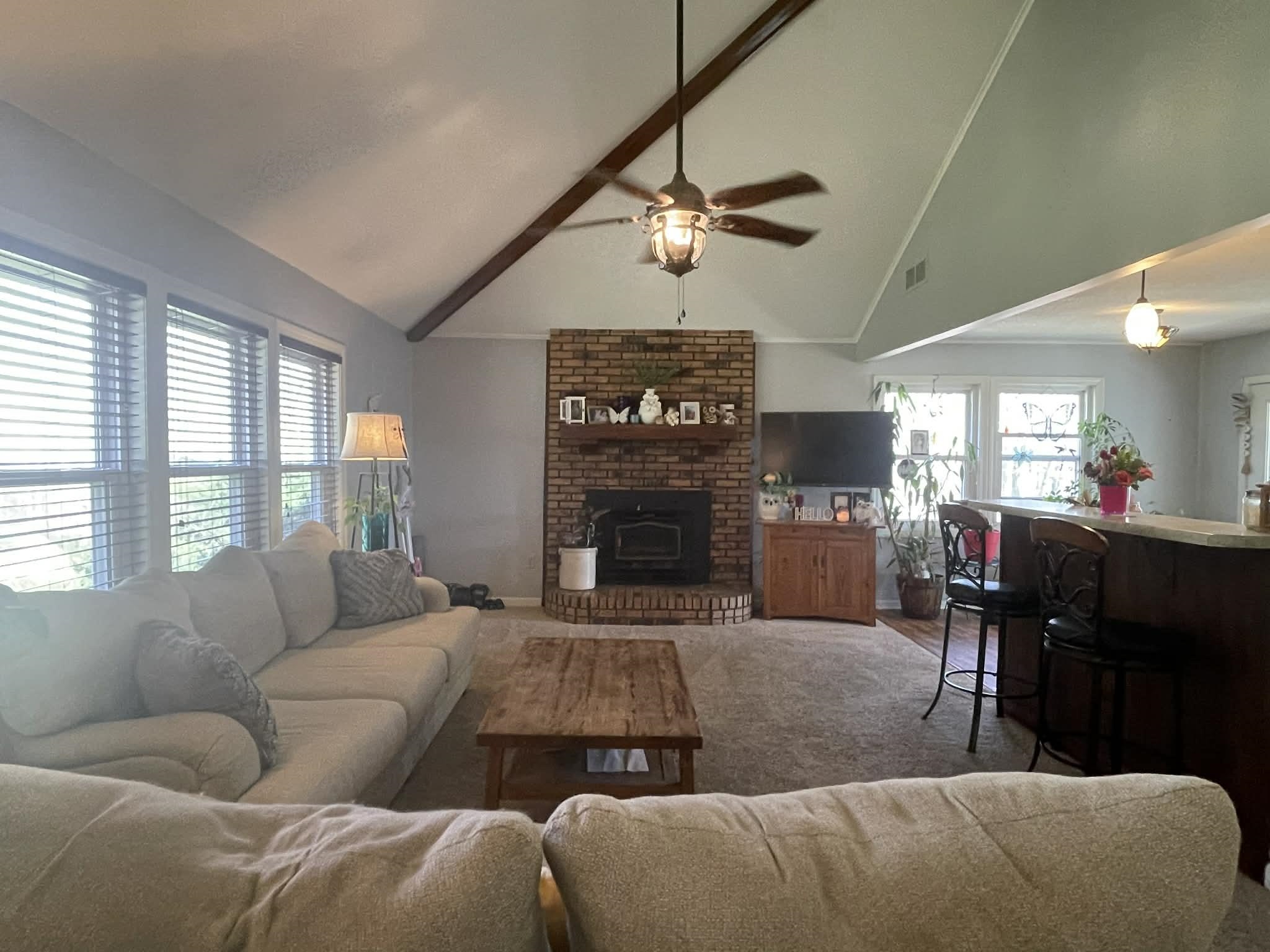 1655 Country Club Road Somerville, TN 38068 - Photo 5 of 26 a living room with furniture and a fireplace